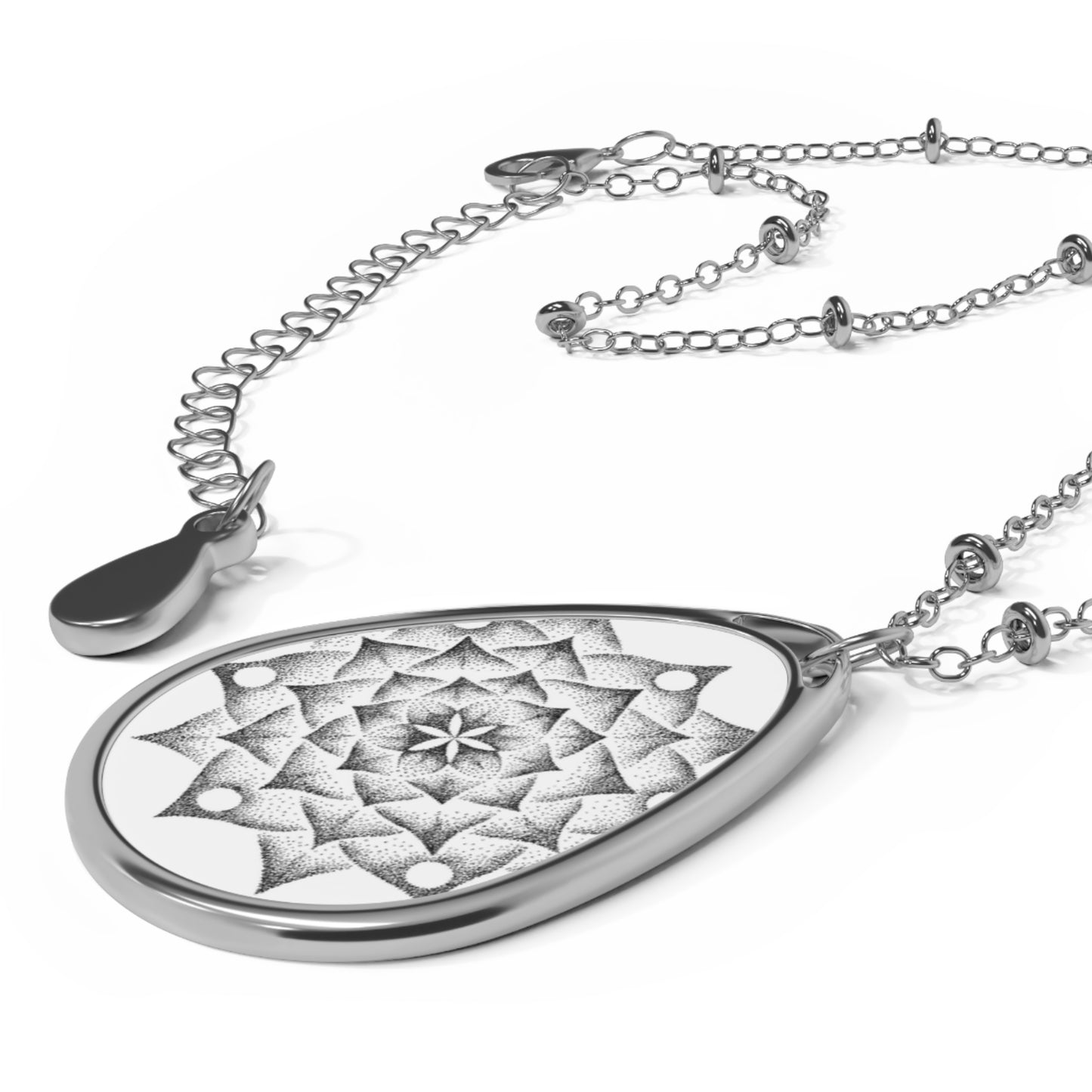 Necklace - Powerful Mandala Oval Necklace