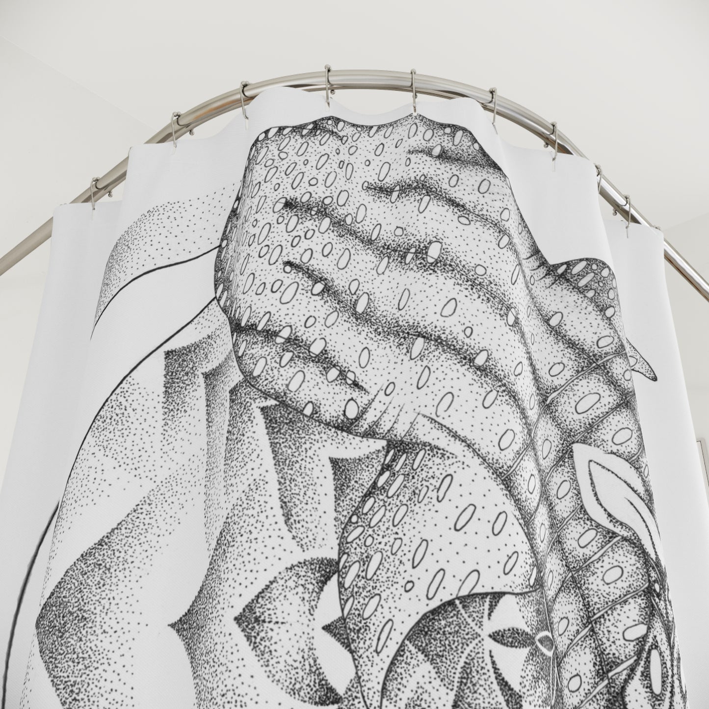 Shower Curtains - Mandala Whale Shark Design