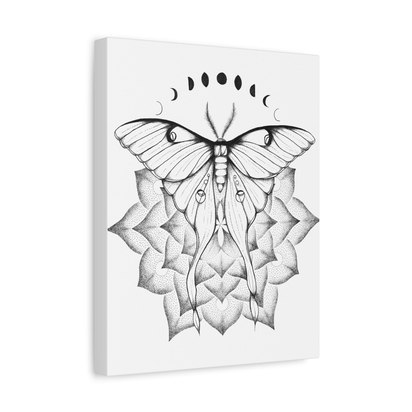 Canvas Print - Luna Moth Mandala