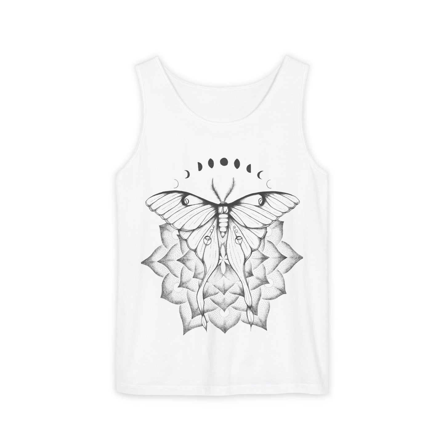 Tank Top - Mandala Luna Moth Design