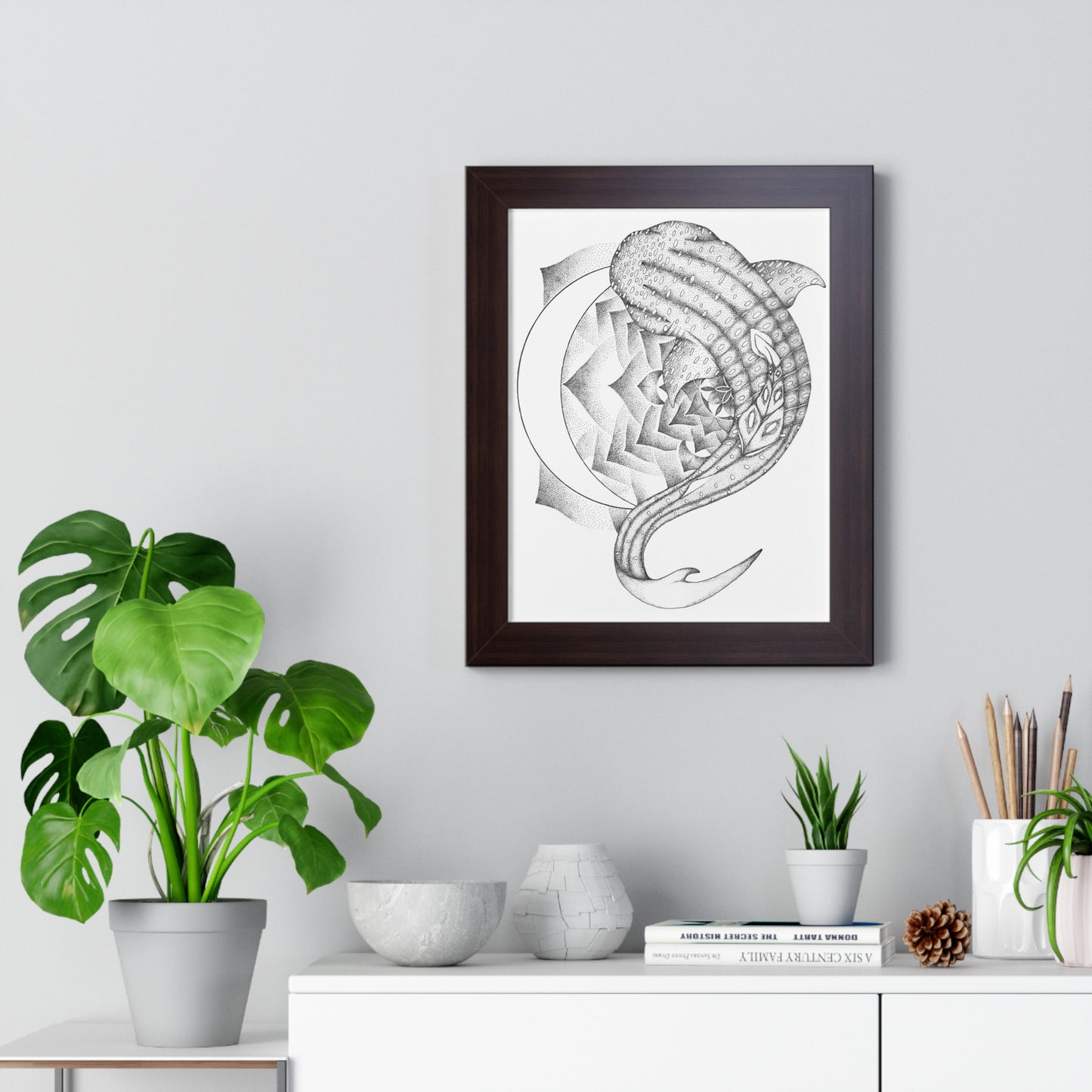 Vertical Poster - Whale Shark Mandala