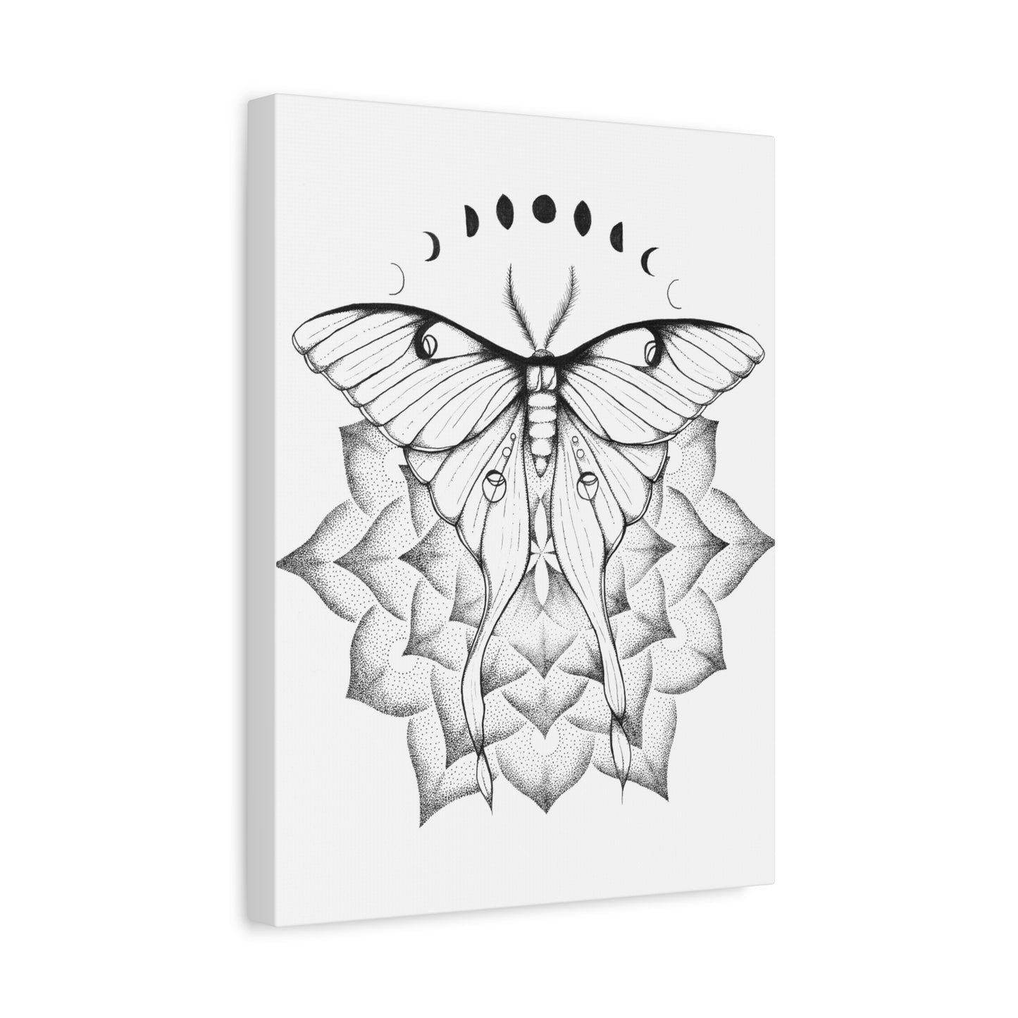 Canvas Print - Luna Moth Mandala