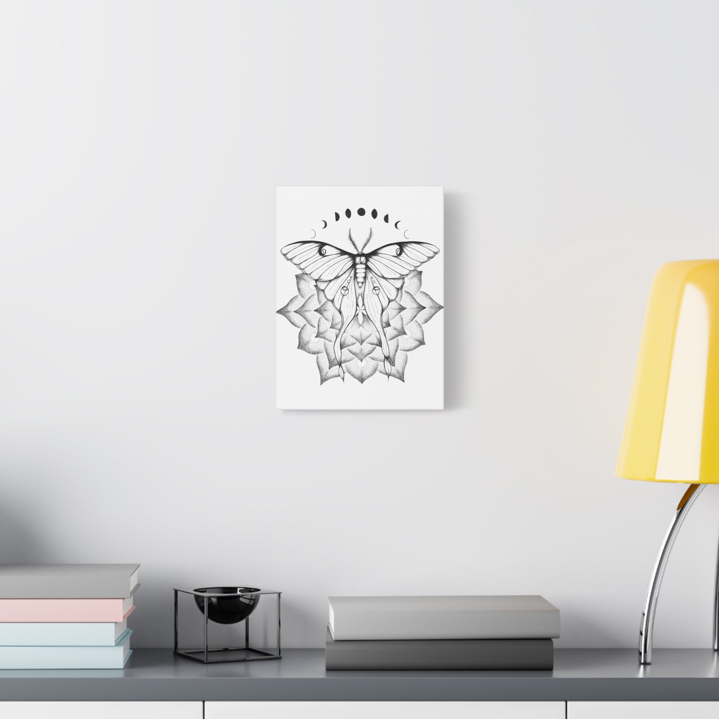 Canvas Print - Luna Moth Mandala