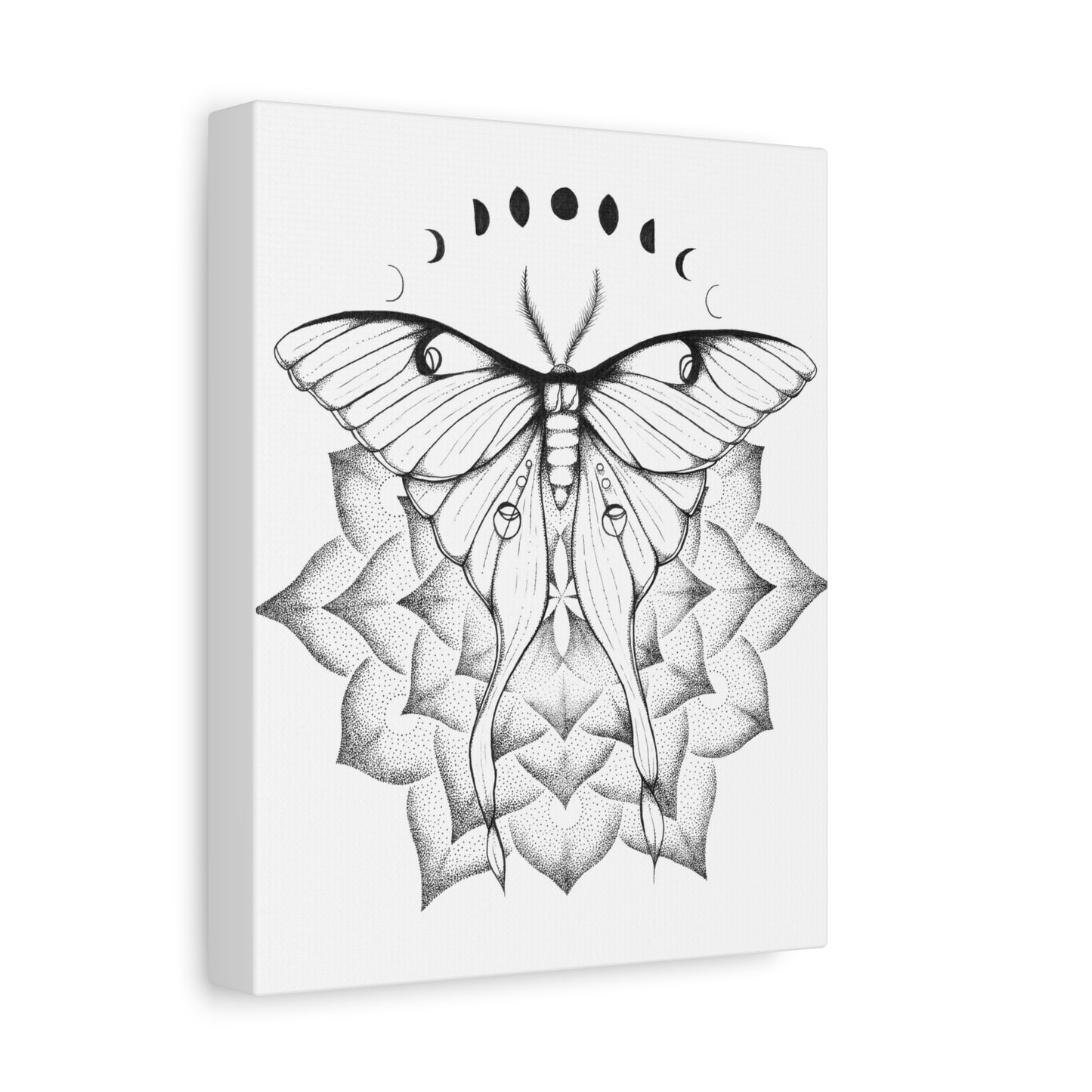 Canvas Print - Luna Moth Mandala