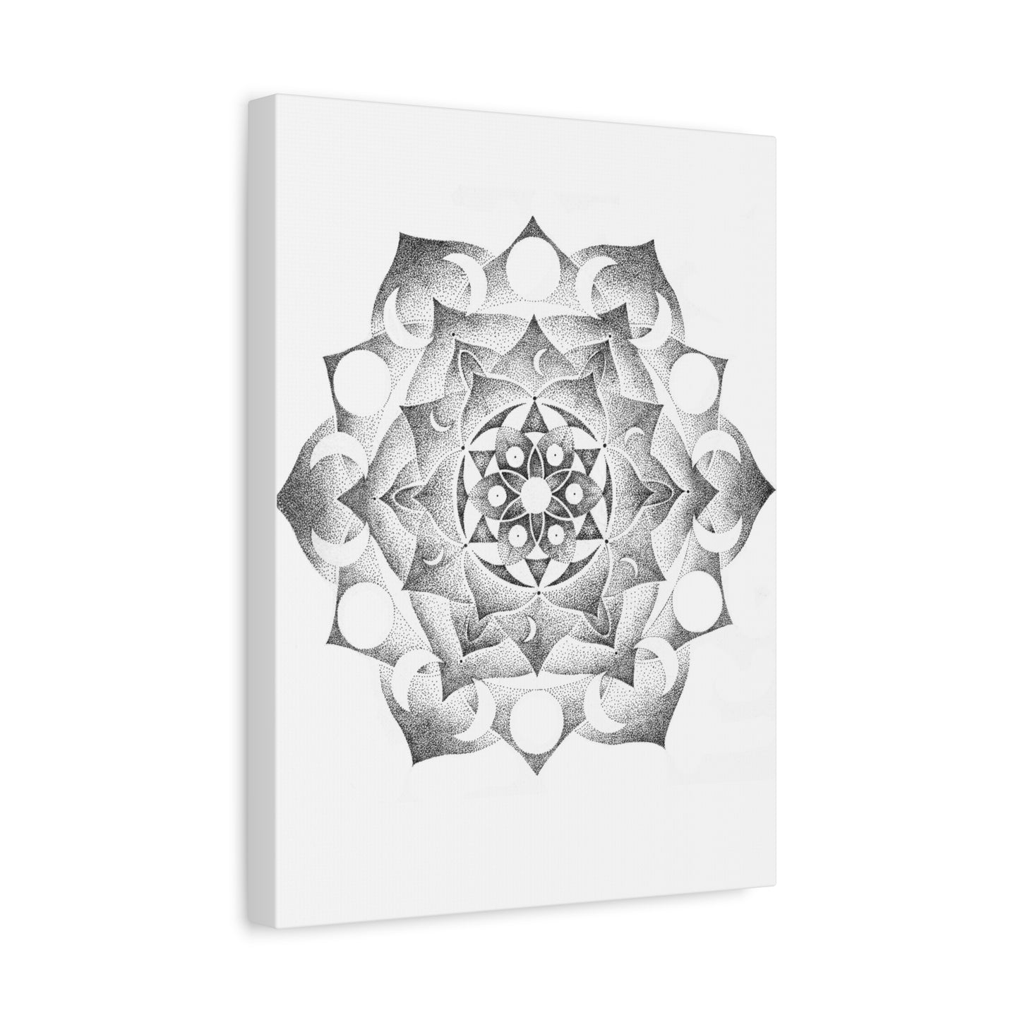 Canvas Wall Art - Moon Mandala Design