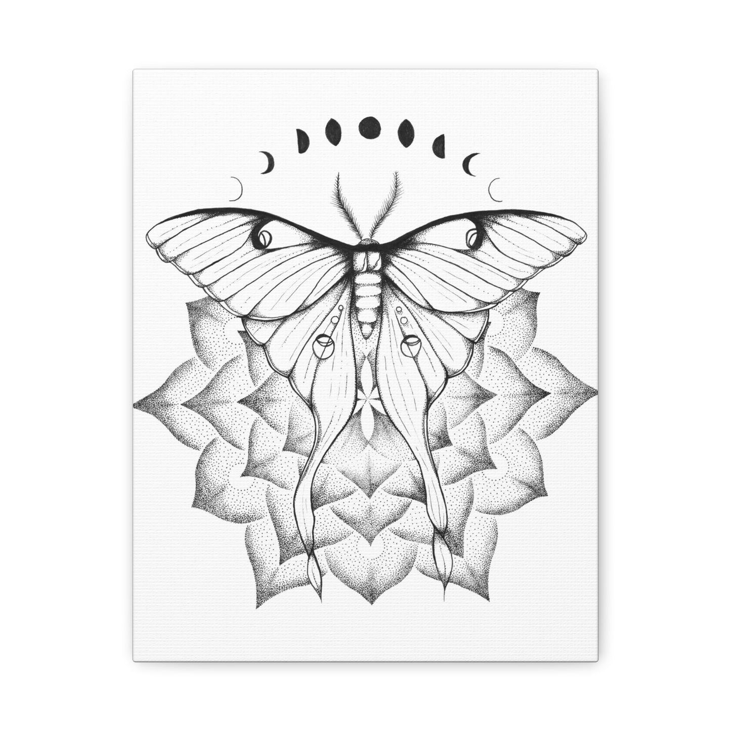 Canvas Print - Luna Moth Mandala