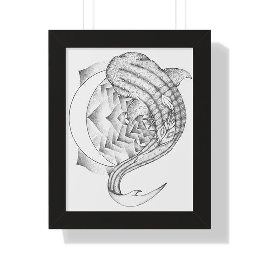 Vertical Poster - Whale Shark Mandala