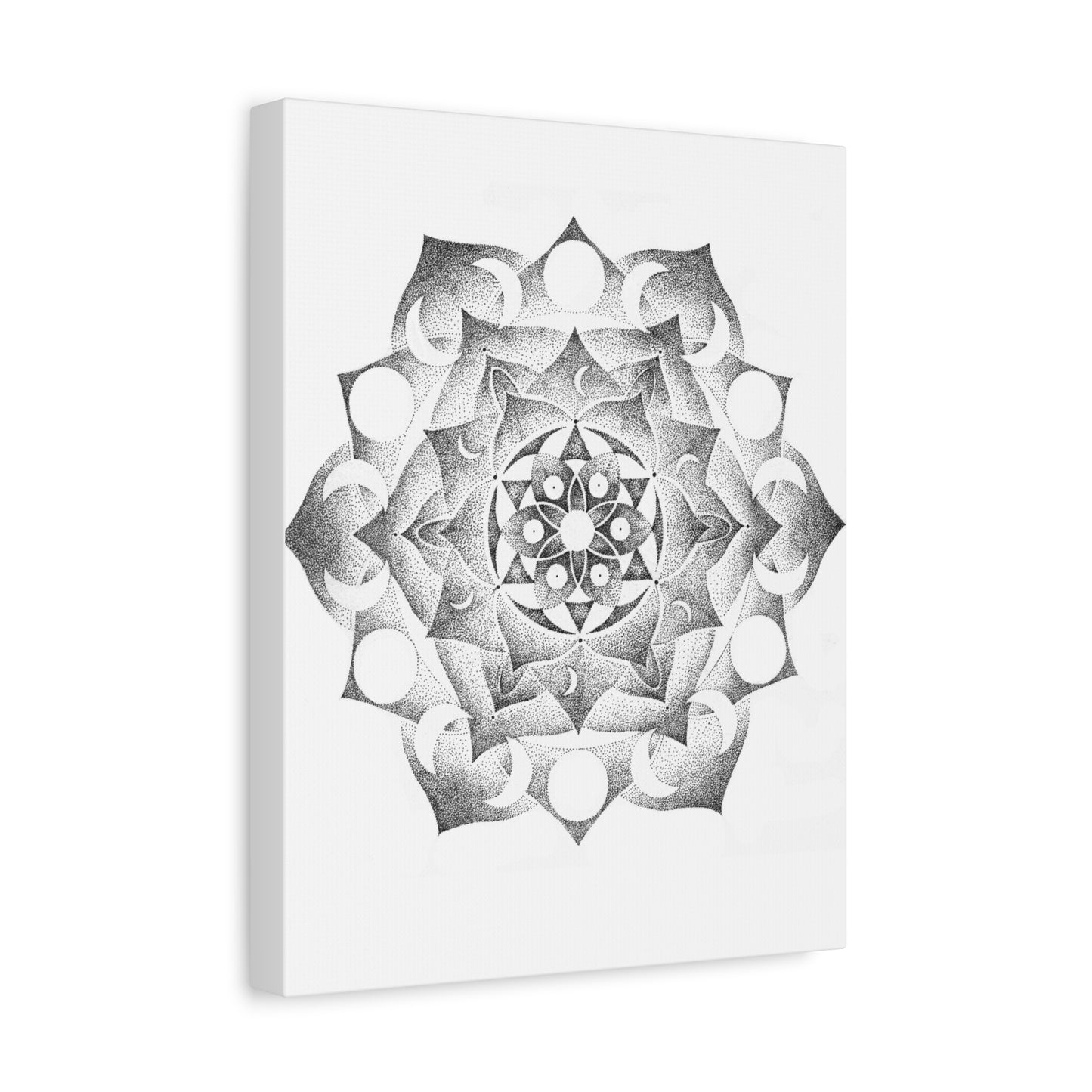 Canvas Wall Art - Moon Mandala Design