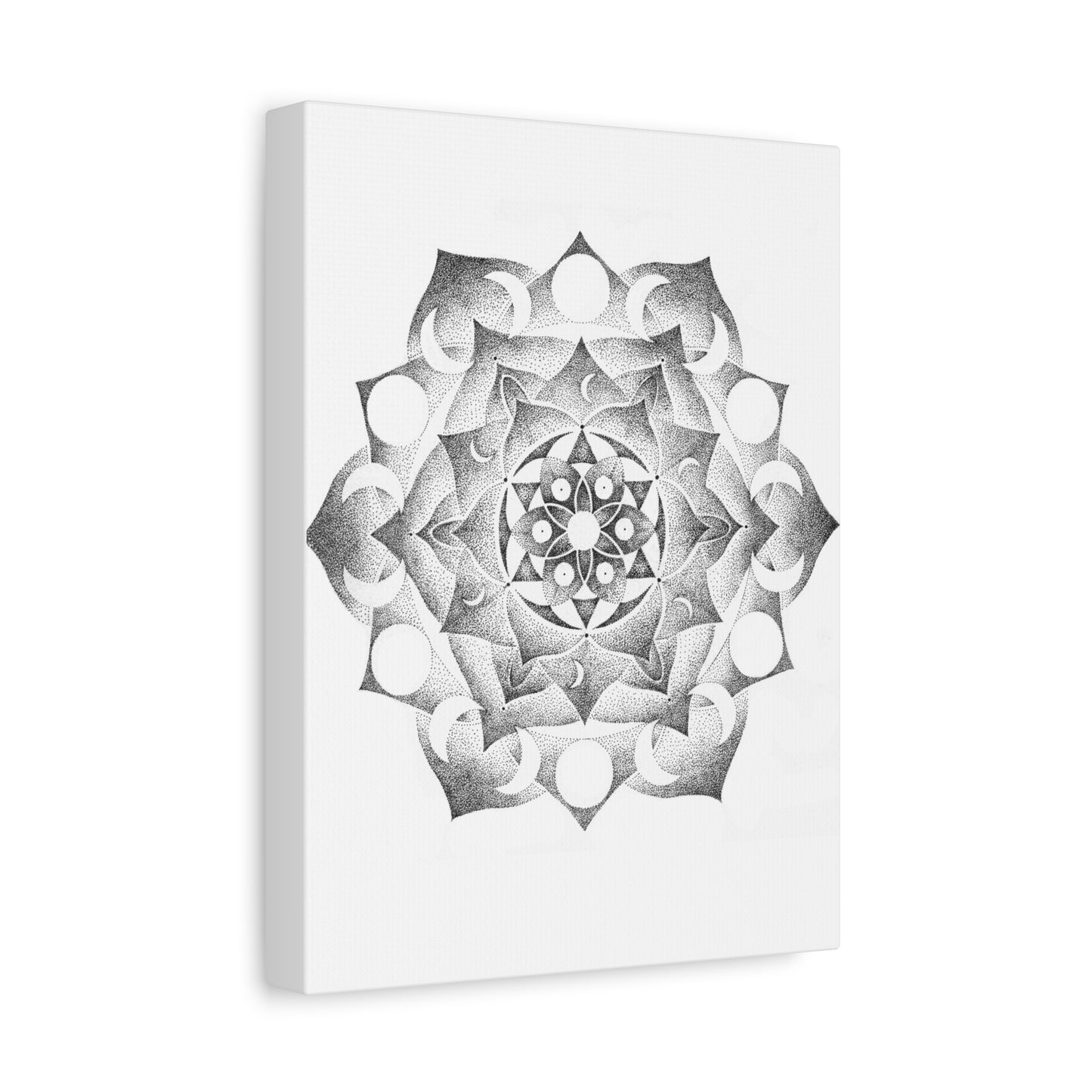 Canvas Wall Art - Moon Mandala Design