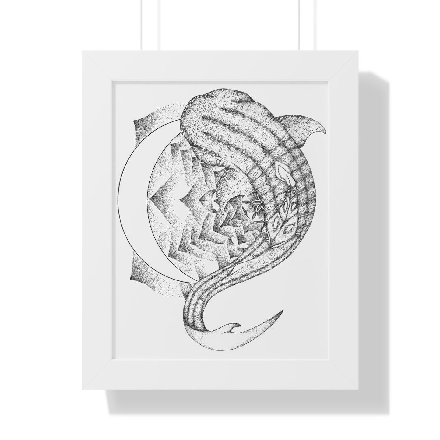 Vertical Poster - Whale Shark Mandala