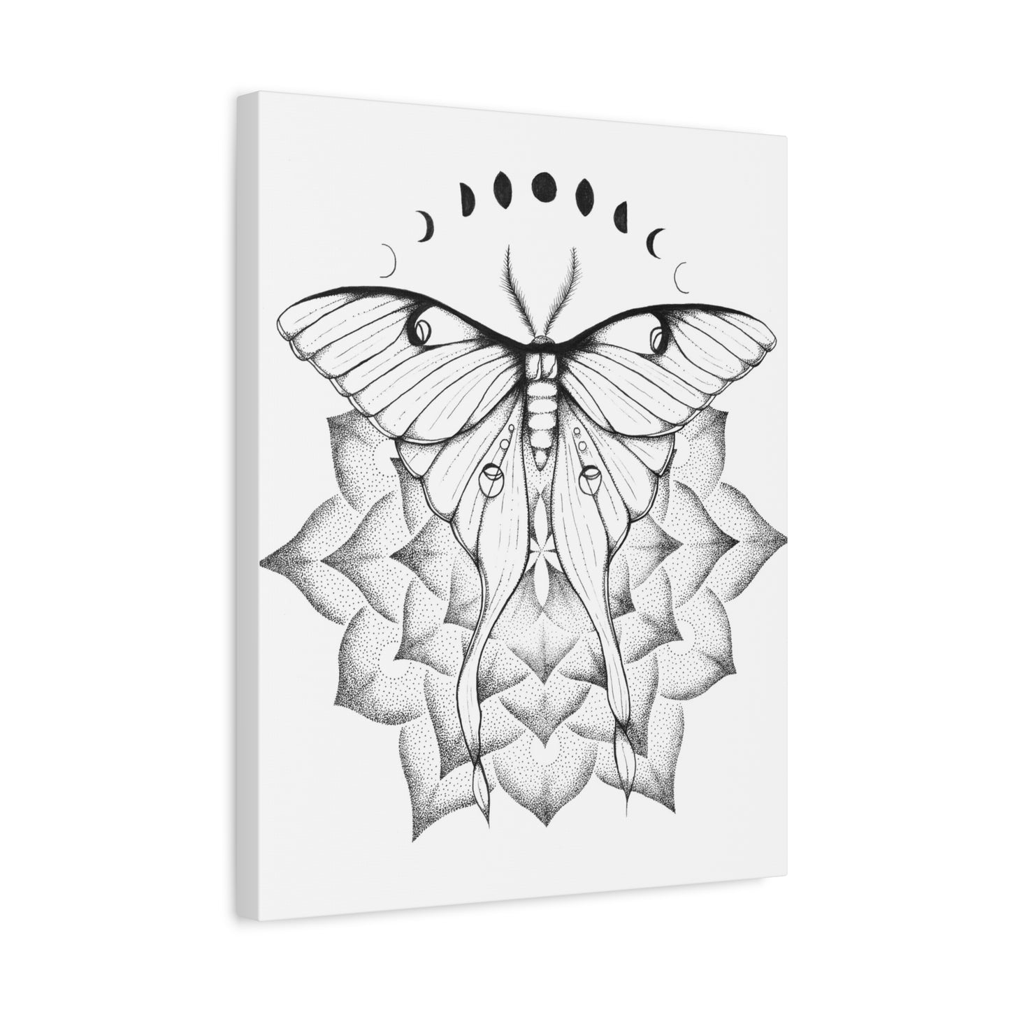 Canvas Print - Luna Moth Mandala