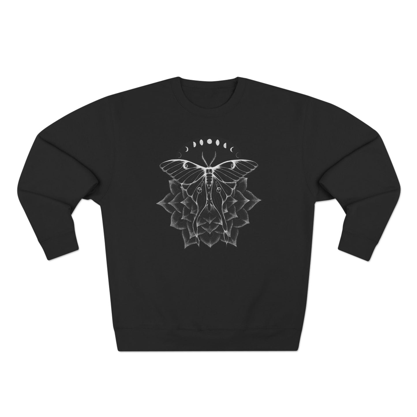 Luna Moth Mandala Inverted Sweatershirt