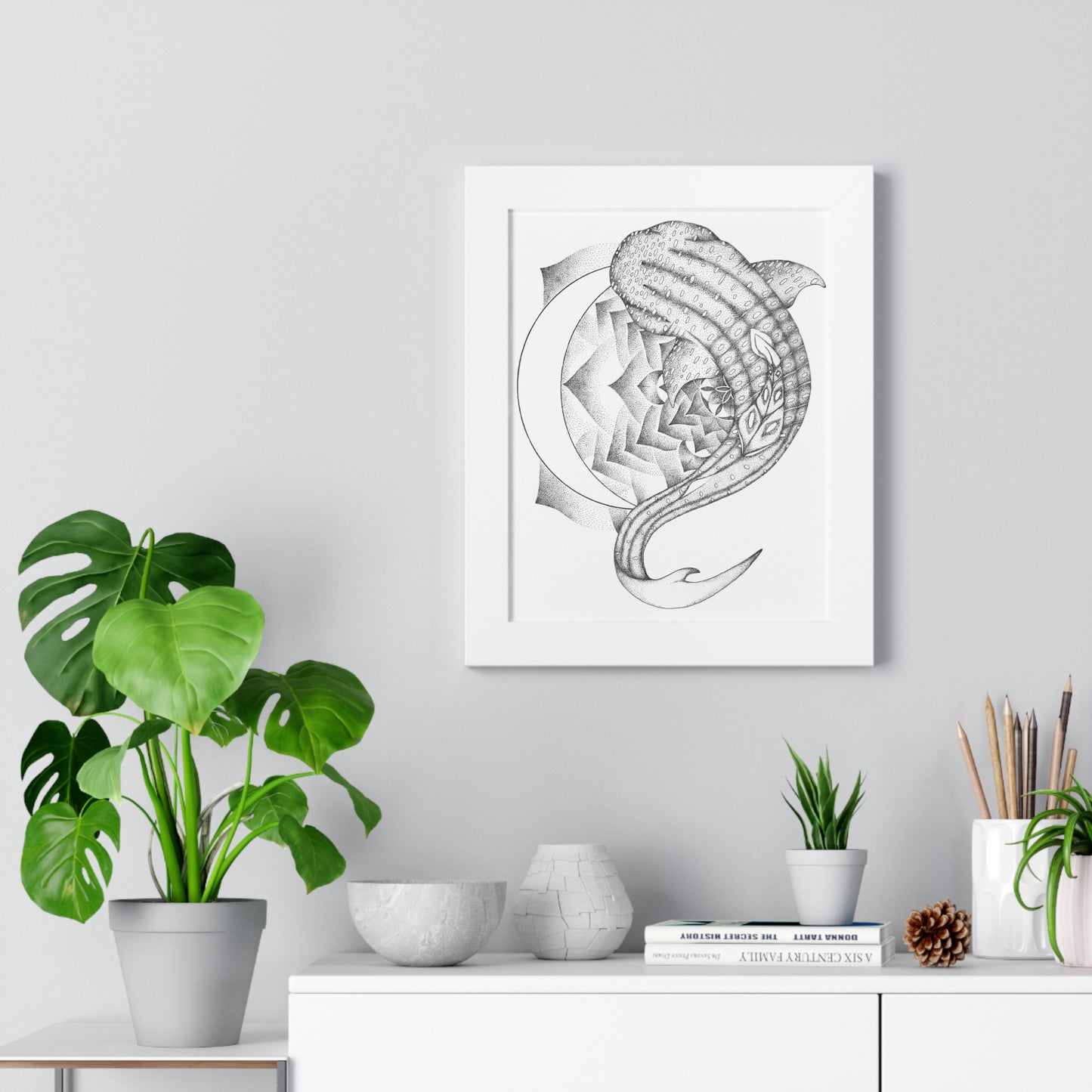 Vertical Poster - Whale Shark Mandala