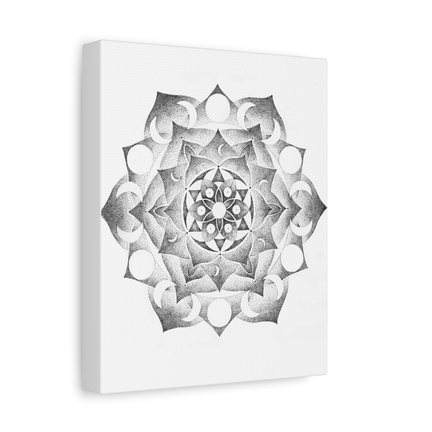 Canvas Wall Art - Moon Mandala Design